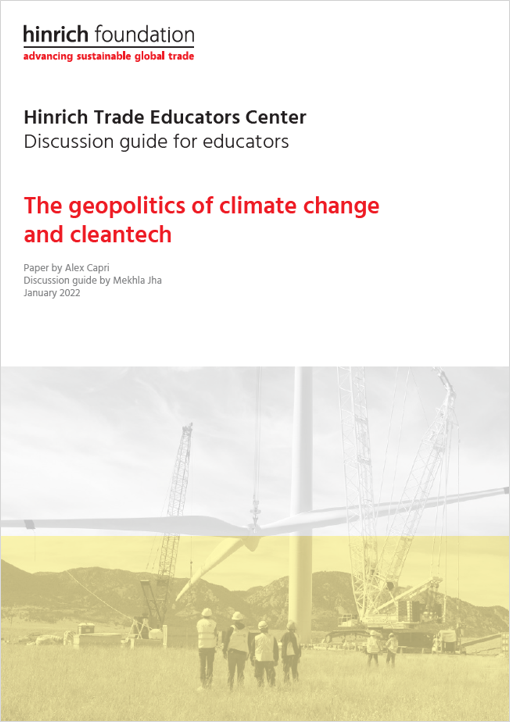 Course discussion guide - The geopolitics of climate change and cleantech