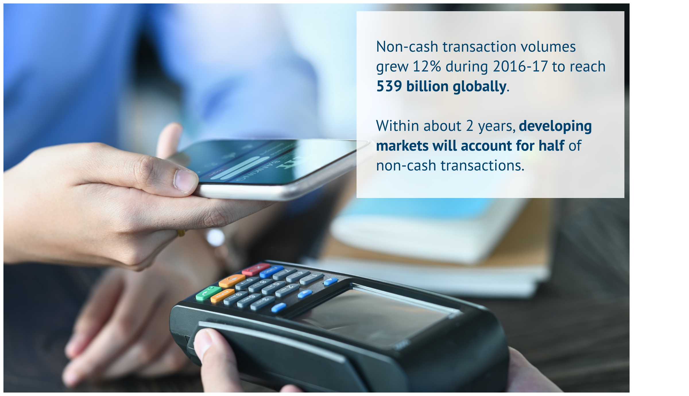 TradeVistas | cashless transaction volumes grew 12% during 2016 and 2017