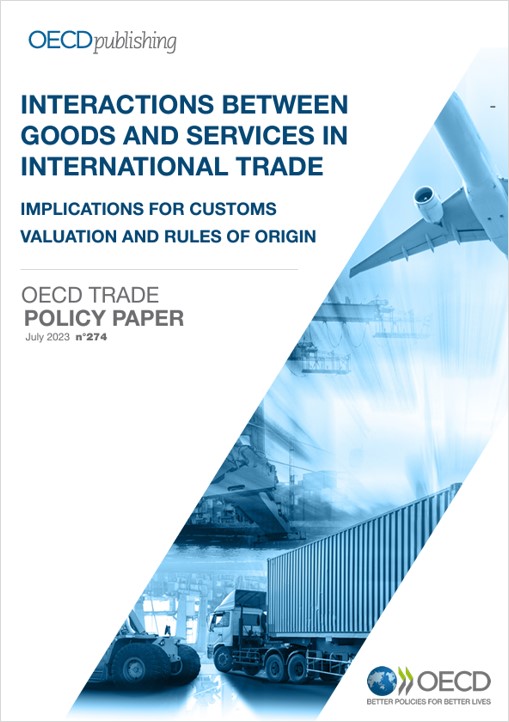 Interactions between goods and services in international trade